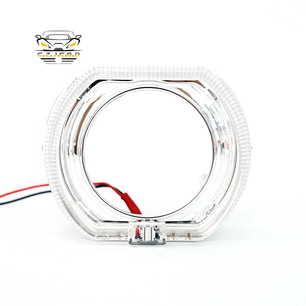 2.5 Inch Single Color Light Silvery White Angel Eyes Cover Car