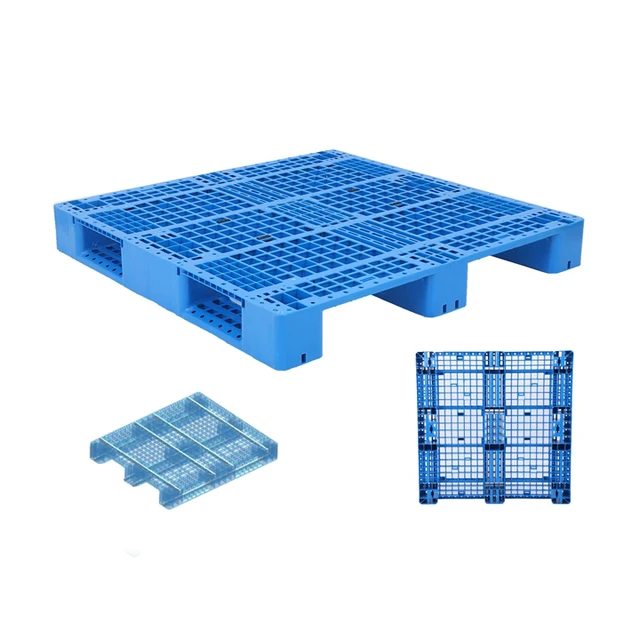 Quality  HDPE Plastic Tray 1200x1200 Custom Logo Printing Cheap Single Sided Pallet Mixed Pallets For Sale