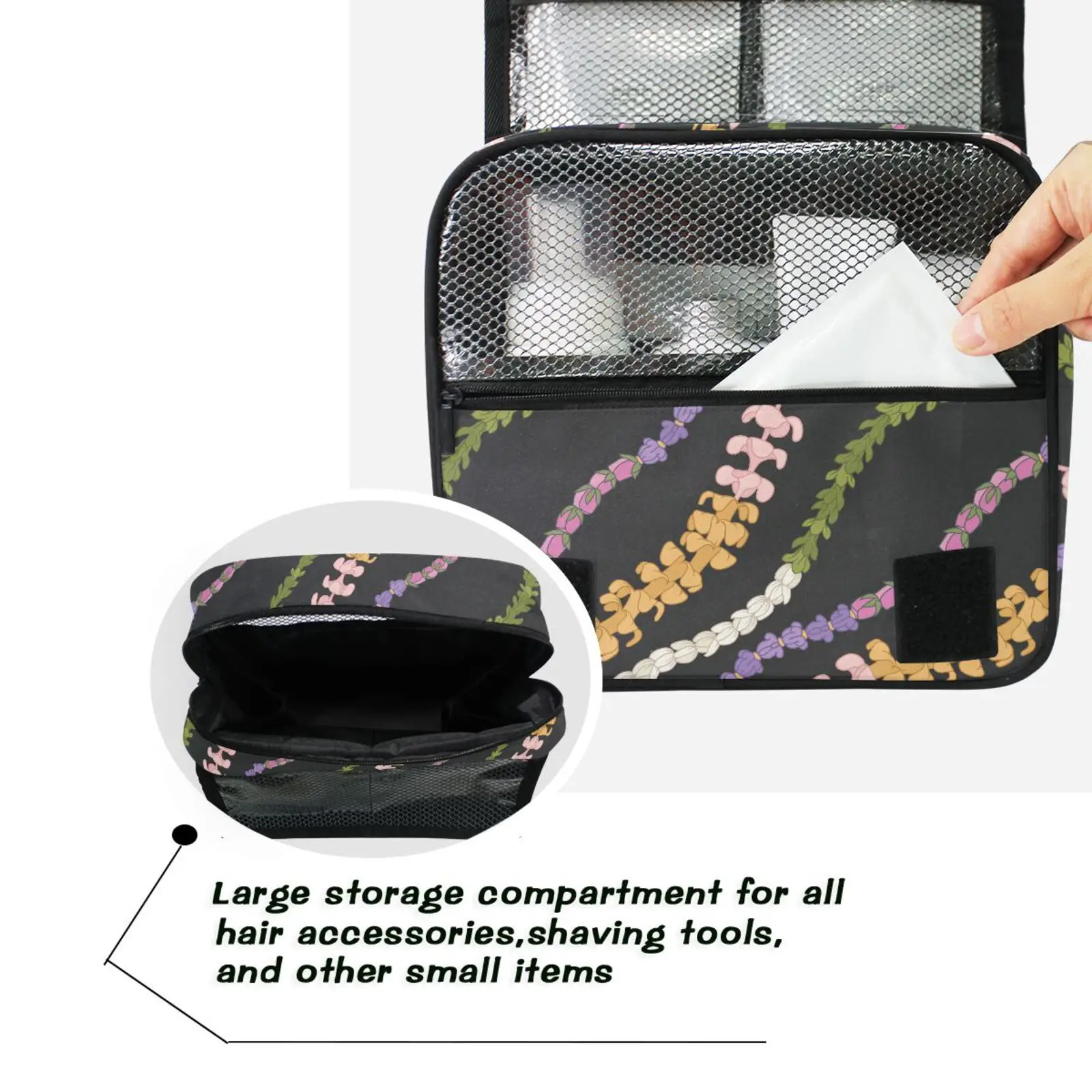 ALOHA Collection Travel Organizer Brushes Wash Bag Toiletry Bag