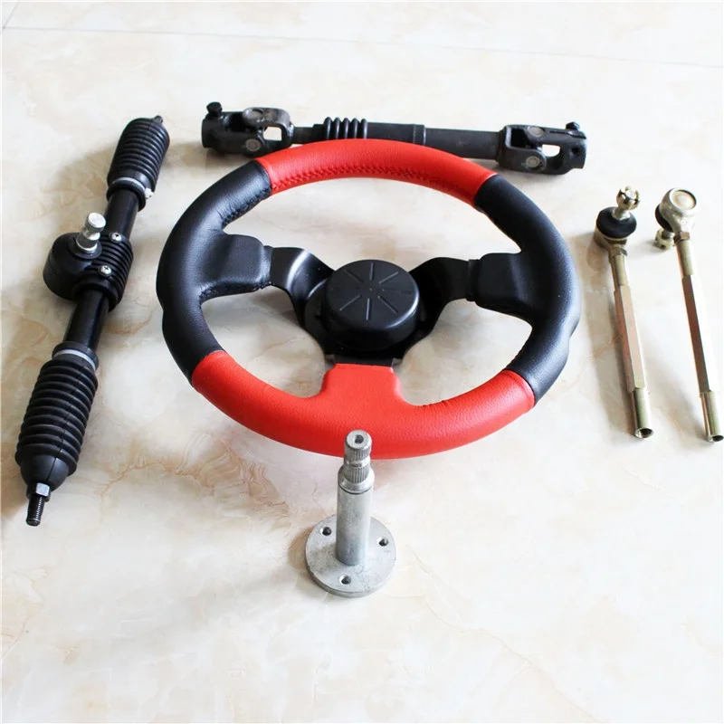 Details about   GO CART 110cc-140cc Steering Wheel Tie Rod Rack Adjustable Shaft Assembly Ki 