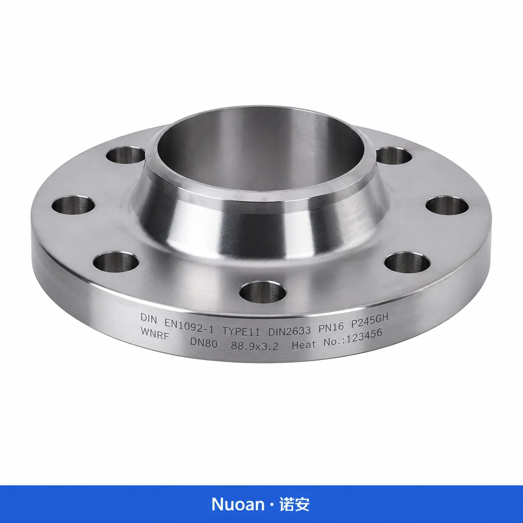 WN 锻制管法兰 DIN EN1092-1 TYPE11 DIN2633 PN16 DIN2632 P245GH
