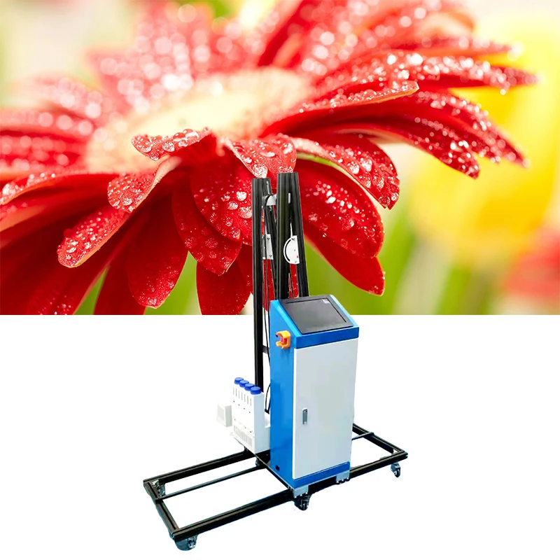 Automatic 3D 5D Effect Vertical Mural Wall Inkjet Printer Direct to Painting Glass Ceramic Tile Indoor Outdoor Printing Machine