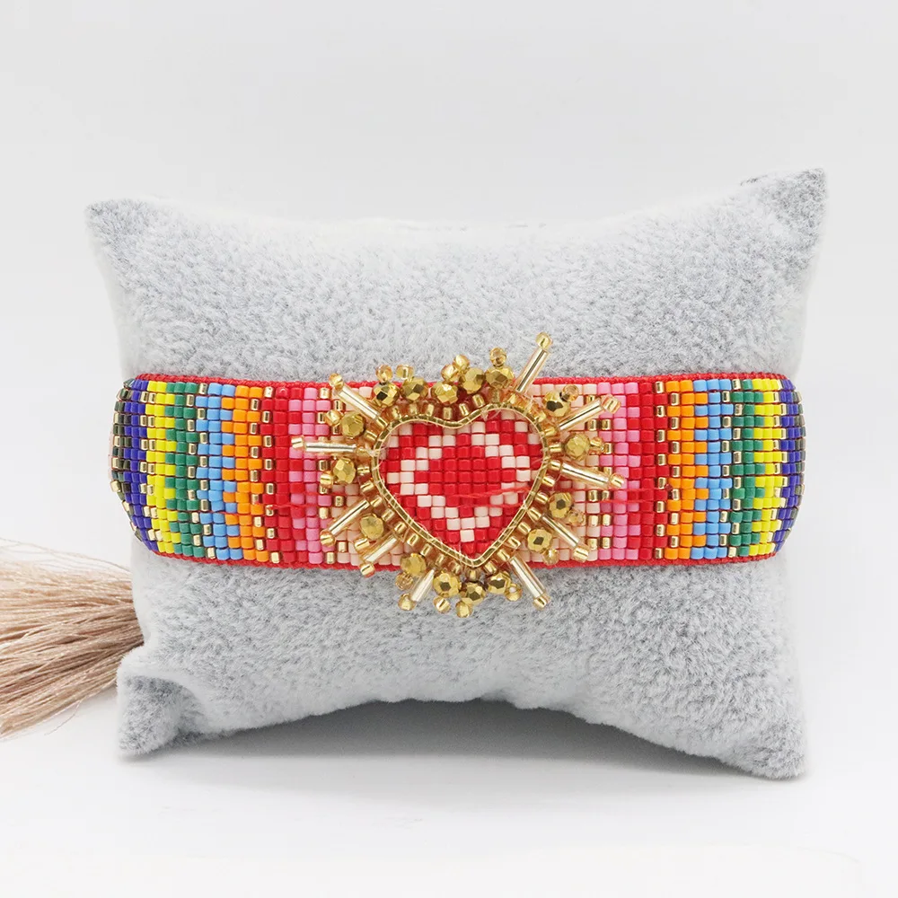 Trendy Adjustable Beads Heart Bracelet For Women & Oem/odm