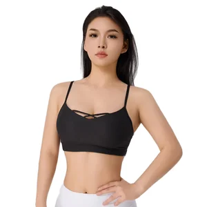 Women Gym   High Quality No Camel Toe Leggings High Impact Cross Back Sports Bra Set  Yoga Wear