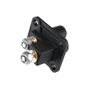 Heavy Duty 2 Pole Nylon Housing Brass Silver Plated High Current Mining Plug Jump Start Connector for Mechanical Charging