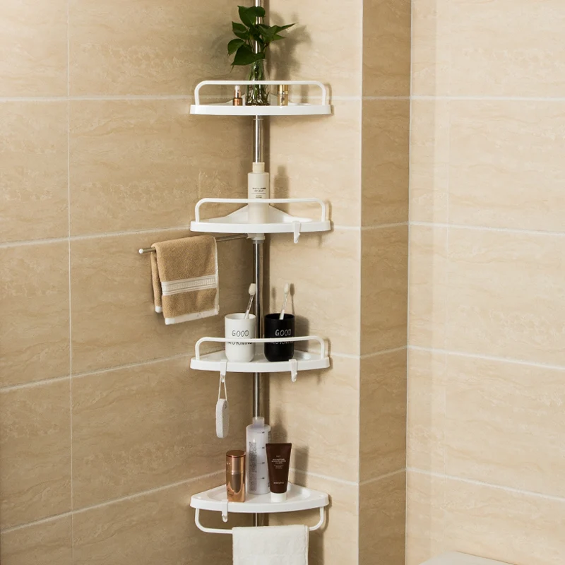 Buy Wholesale China 4 Tier Bathroom Bathtub Corner Adjustable Storage  Organizer Shelf Telescopic Shower Rack & Shower Rack at USD 6.1