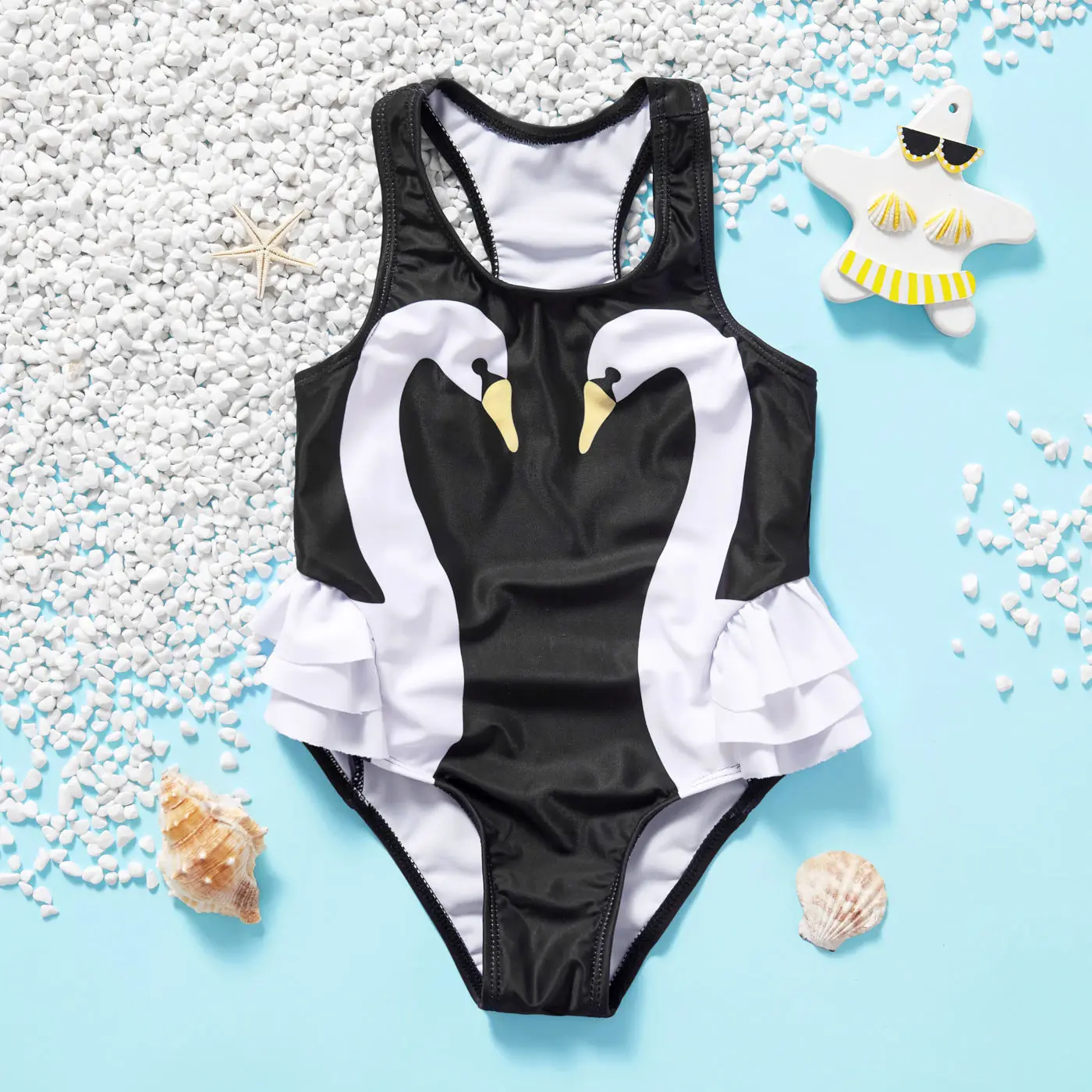 Custom Wholesale Printed  One Pieces Baby Pool Clothing Kids Swimwear Beachwear For Girls Bikini details