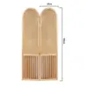 180cm high, 50cm wide [2 panels] - Natural wood color