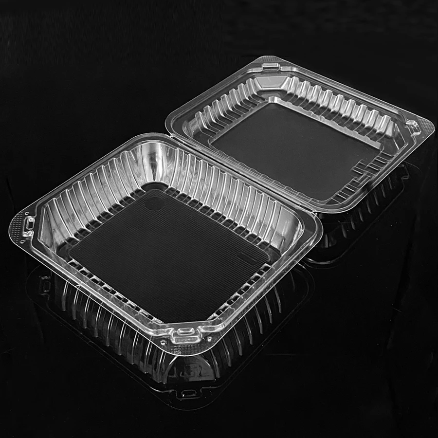 Wholesale Disposable Plastic Packaging Clear Blister Box 3 Compartment