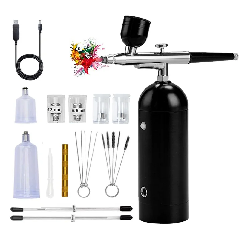  Autolock Upgraded Airbrush Kit with Air Compressor