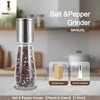 silver Stainless steel + Glass+140ml