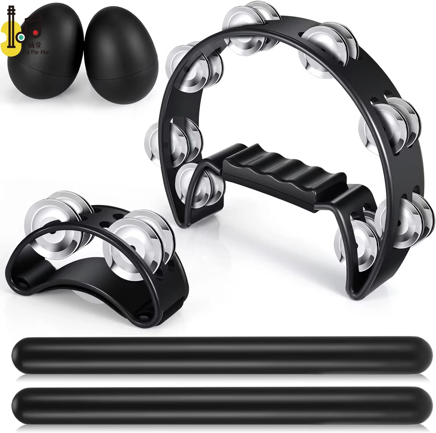 Percussion Musical Handheld Tambourine Instruments Plastic Egg Maracas Wholesale Foot Tambourine