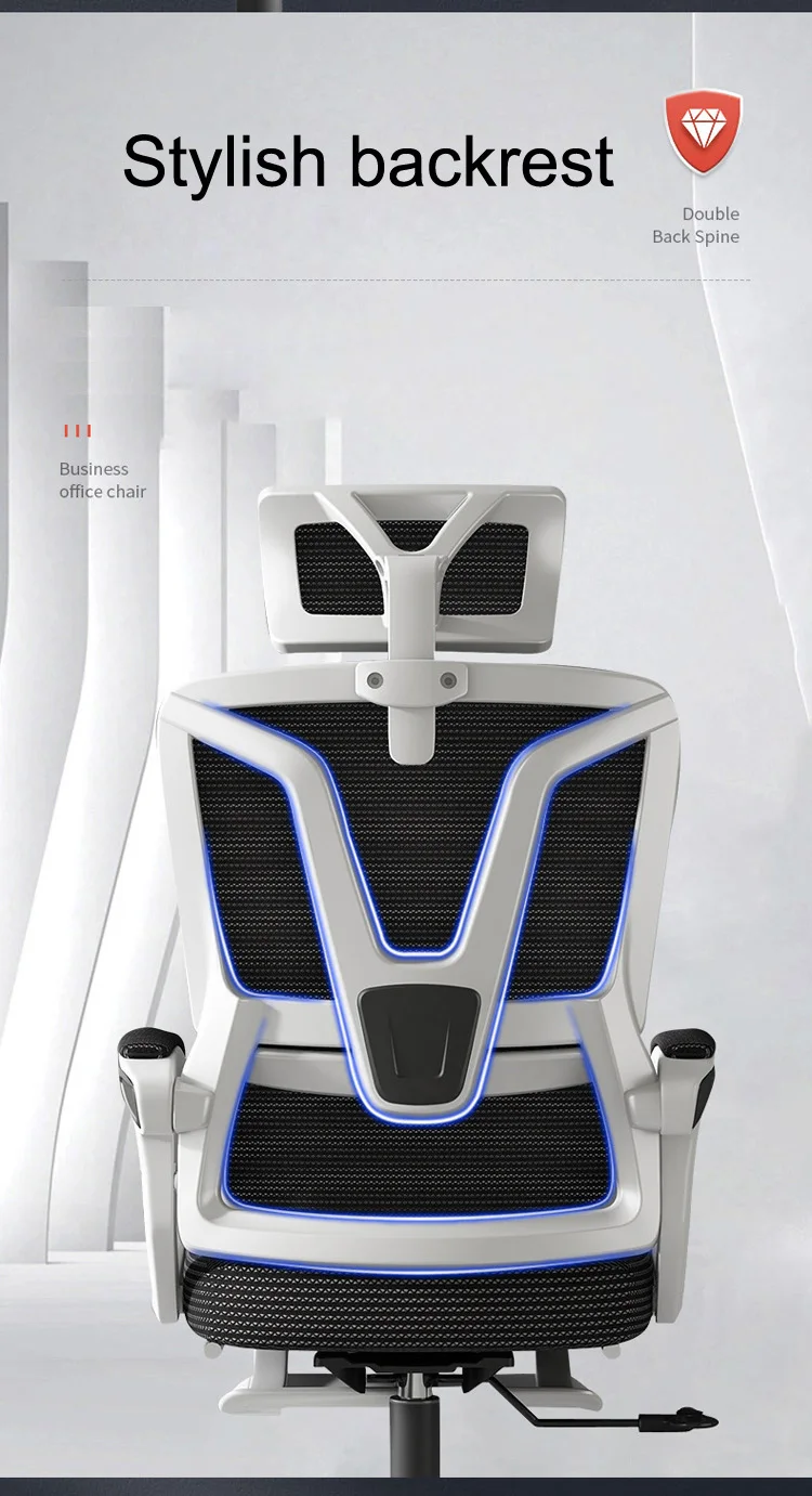 Factory Price Leisure Gaming Office Mesh Chair With Headrest and Footrest Reclining Comfortable Executive Chair