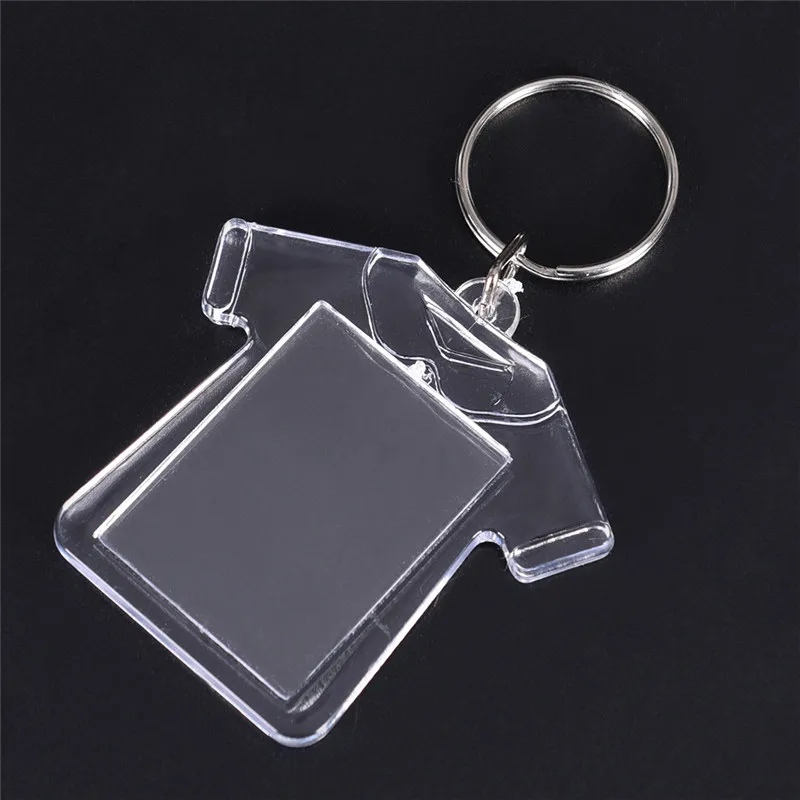 Custom Acrylic Photo Keychain Personalized Clear Picture Frame Keyring Gifts Artwork Souvenirs