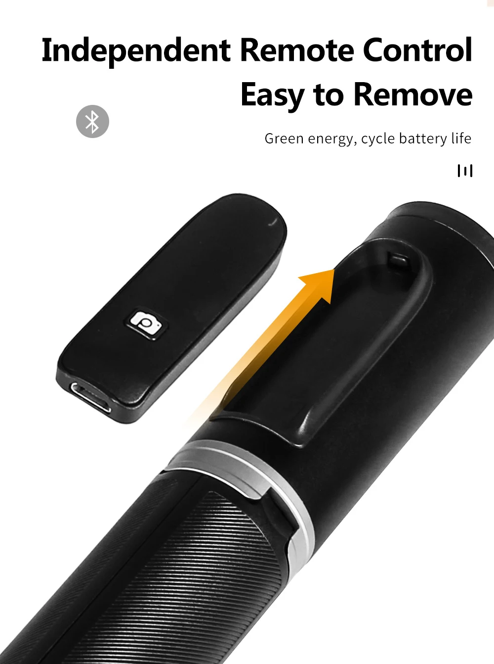 Новое поступление Модная селфи-палка гибкий Выдвижной беспроводной дистанционный Штатив для смартфона камеры портативный мини-штатив