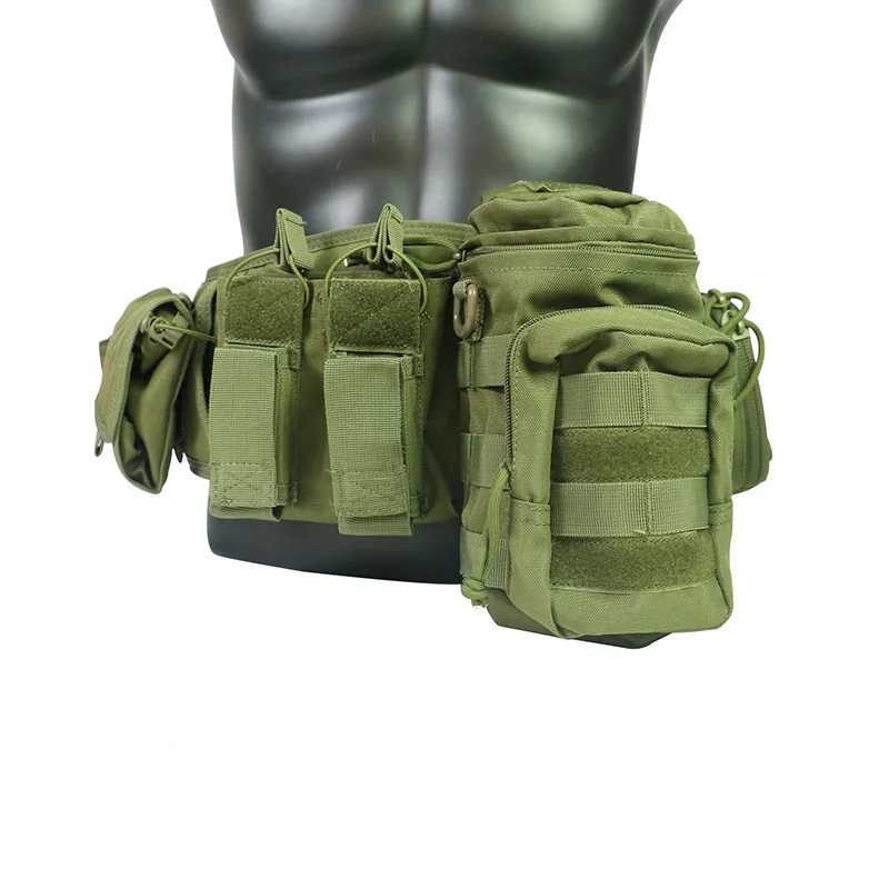 Adjustable Multi Functional Field Training Waist Belt with Nylon Soft Cushion Load-bearing Waist Belt