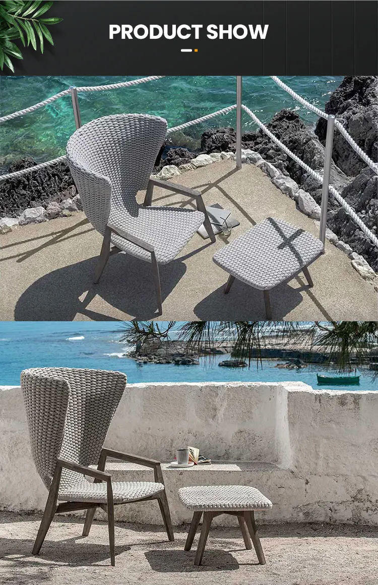 New Design Garden Furniture Modern Style Hotel Leisure Solid Teak Wood