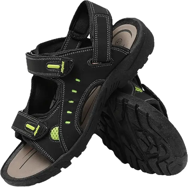 Open Toe Outdoor Non-Slip Buckle Strap Men's High Quality Handmade Flat Leather Slippers Men Cork Casual Sandals Beach Shoe