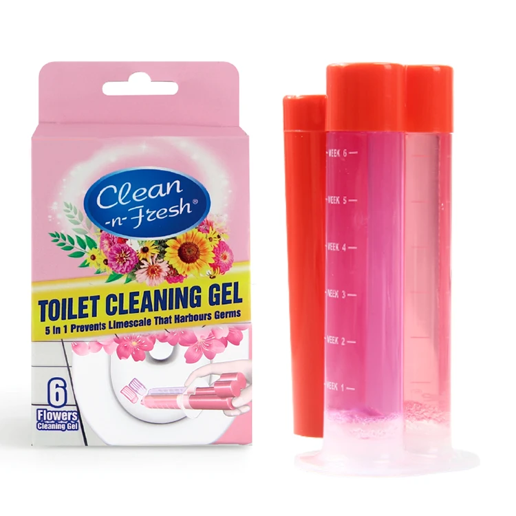 36ml Toilet Bowl Cleaning Gel Flower Shape Natural Fragrance Toilet