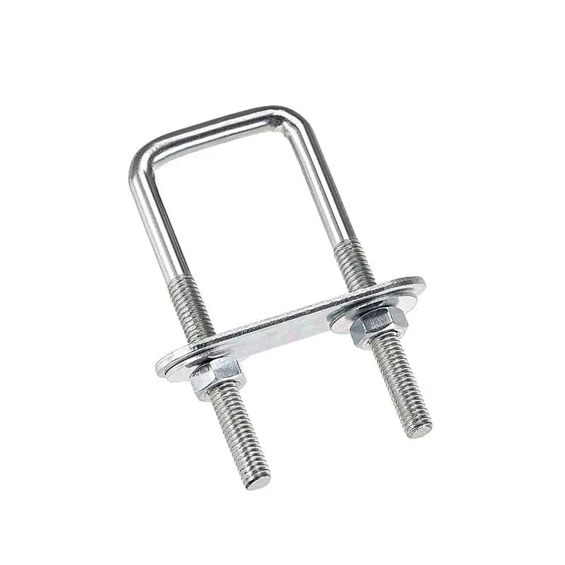 High Quality Stainless Steel 304 Connection Assembly Decorative Chrome Plating U Bolt Pipe Clamp Bracket