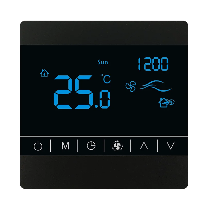 touch the temperature controller of central air co