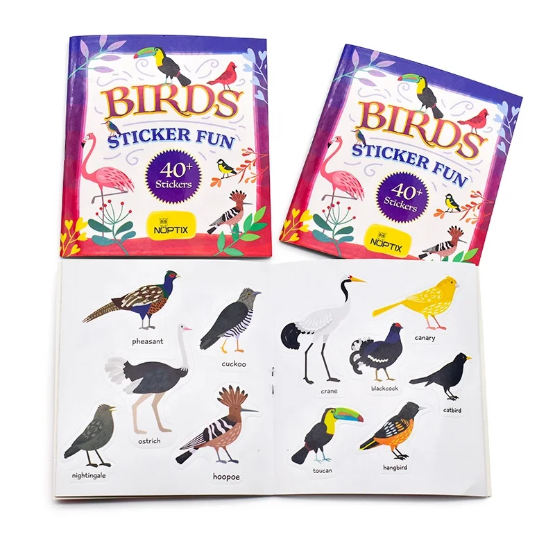 Многоразовая декоративная мини-наклейка с птицами на заказ для скрапбукинга