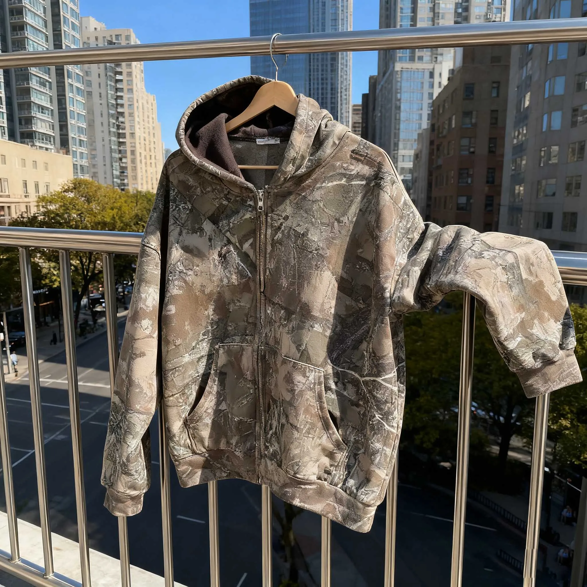 Wholesale Hunting Camo Hoodie Custom Pullover Streetwear Men Heavyweight All Over Digital Tree Printed Oversize Hoodie Men