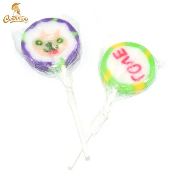 Safe And Healthy Xylitol Lollipop Hard Candy With Paper Stick