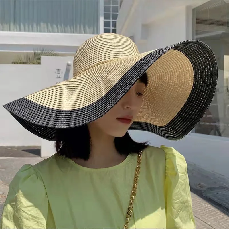 summer sunscreen ladies beach straw hat