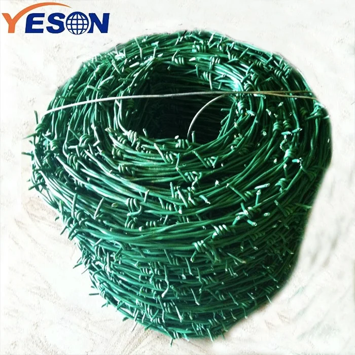 Cheap Plastic Barb Wire Fence Bulk PVC Coated Barbed Wire in Sri Lanka
