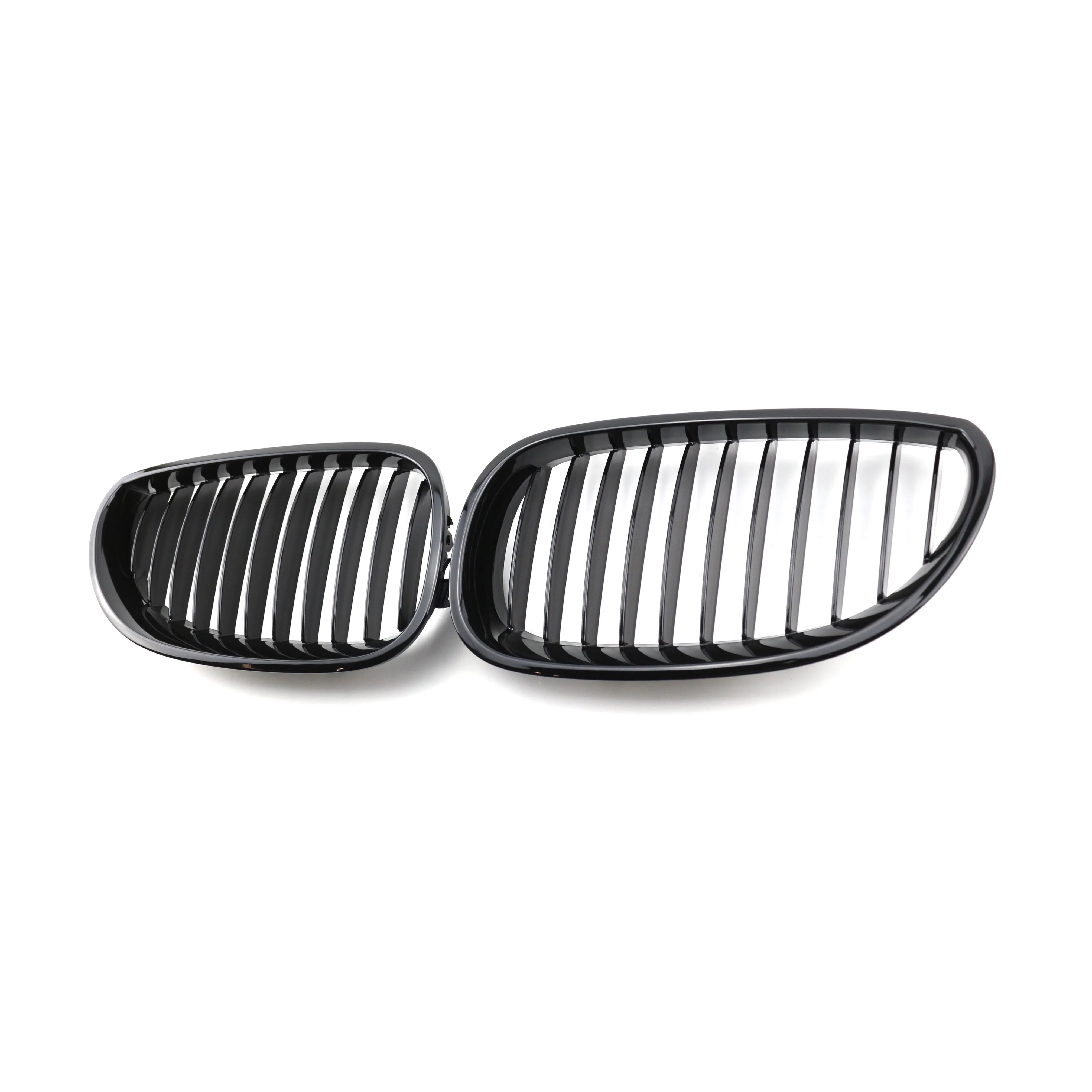 TIYPEOR Car Diamond Meteor Front Kidney Grill for BMW E60 2003 - 2009 5 Series Gloss Black