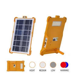 Светодиодный солнечный прожектор Открытый IP55 Водонепроницаемый USB-прожектор для путешествий Портативное освещение