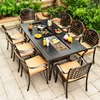 8 chairs + 200*100cm BBQ table