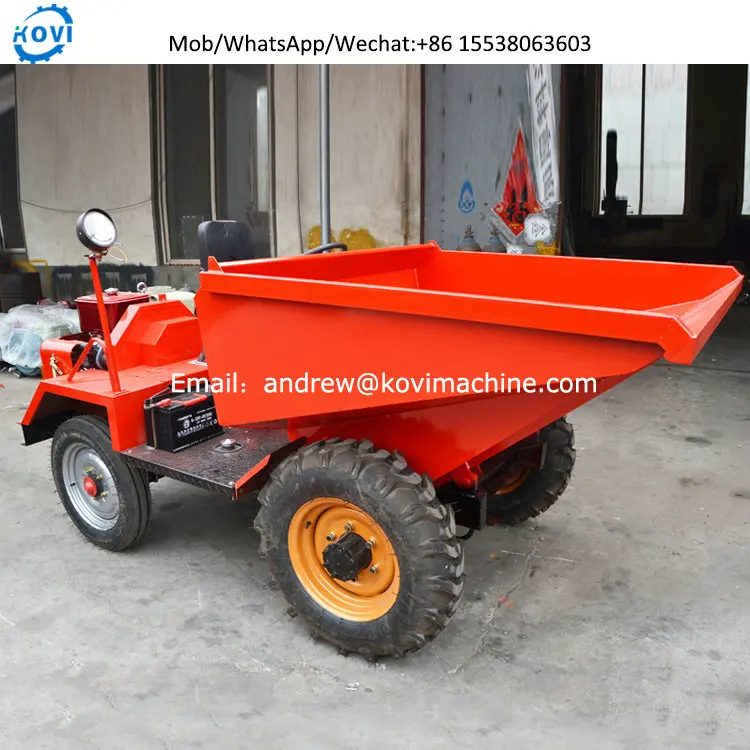 1000kg Front End Loader Bucket Tipping Car Site Dumper Trucks for Sale
