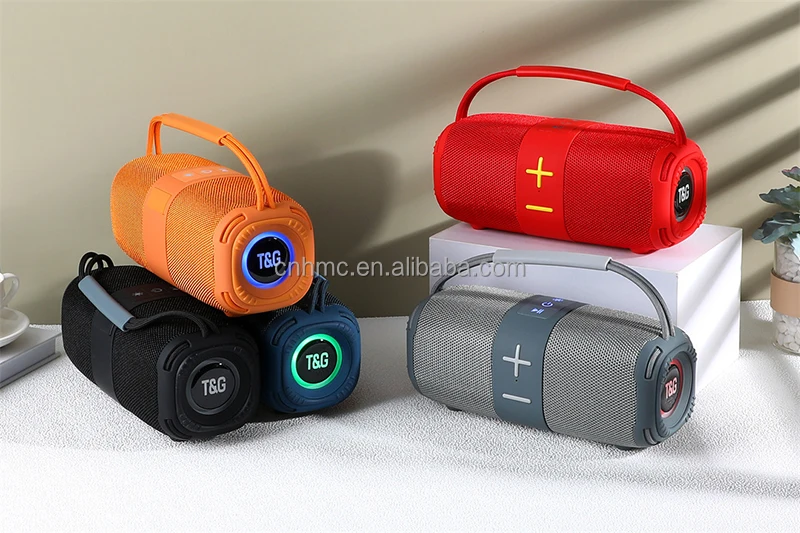 TG-668 Wholesale High-Quality Portable Waterproof Subwoofer Speakers  Outdoor Party Stereo Sound Column Wireless Speaker TG668