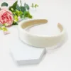colorful White silk hair band with square edges