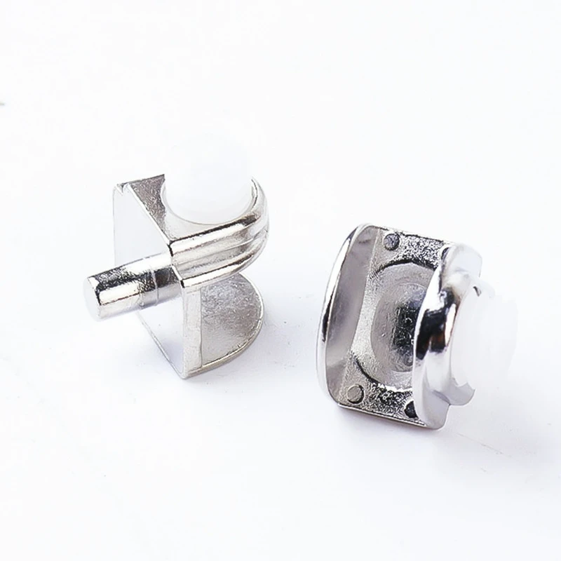 Bathroom Mirror Glass Clamp Bracket Glass Shelf Support Clip Metal Cabinet Shelf Support Glass Holder