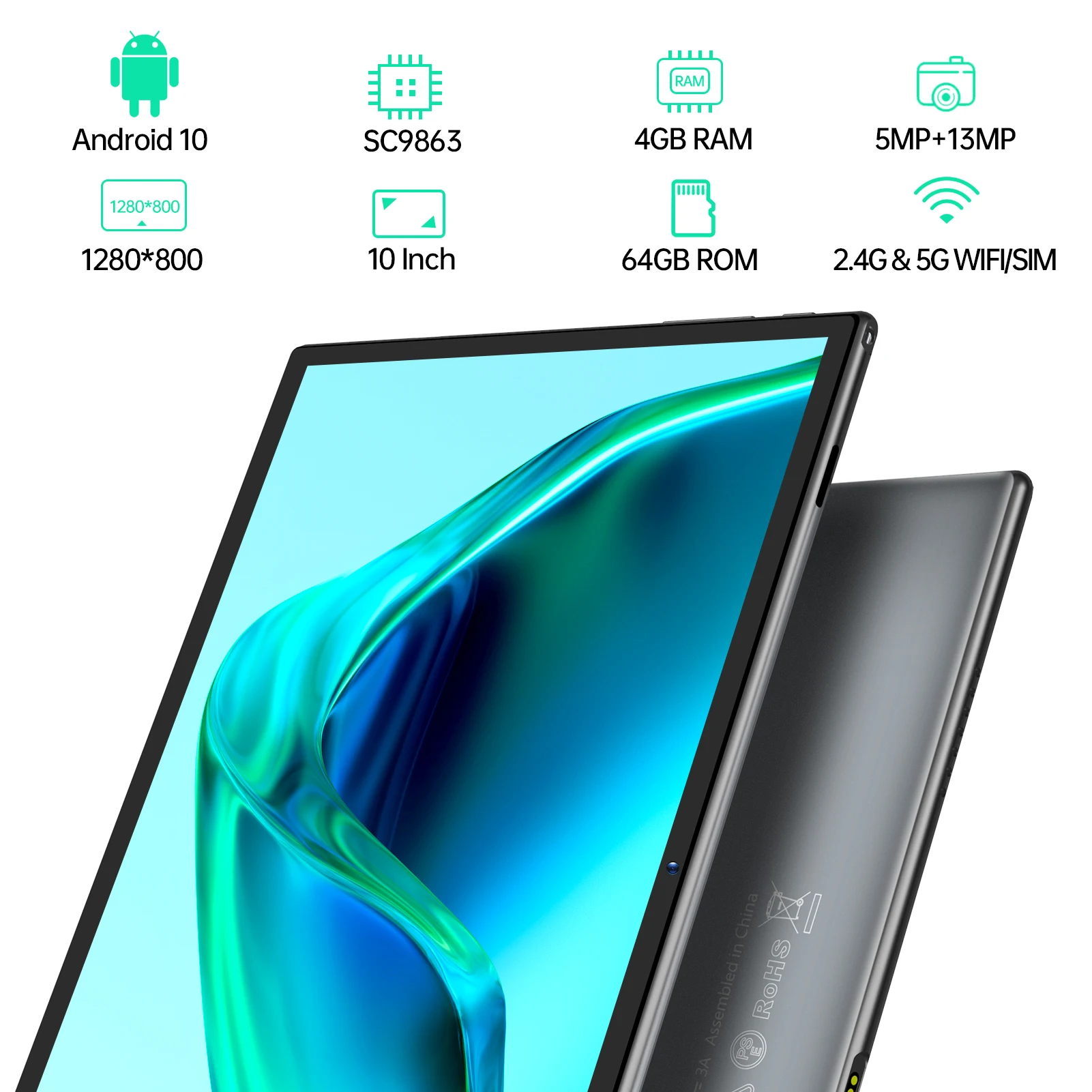PRITOM L10 4G10.1インチタブレットPCスマートタッチスクリーン
