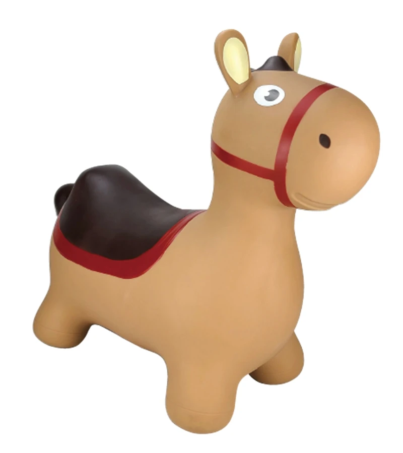 Bouncing Animal Horse Brown With Pump | atelier-yuwa.ciao.jp