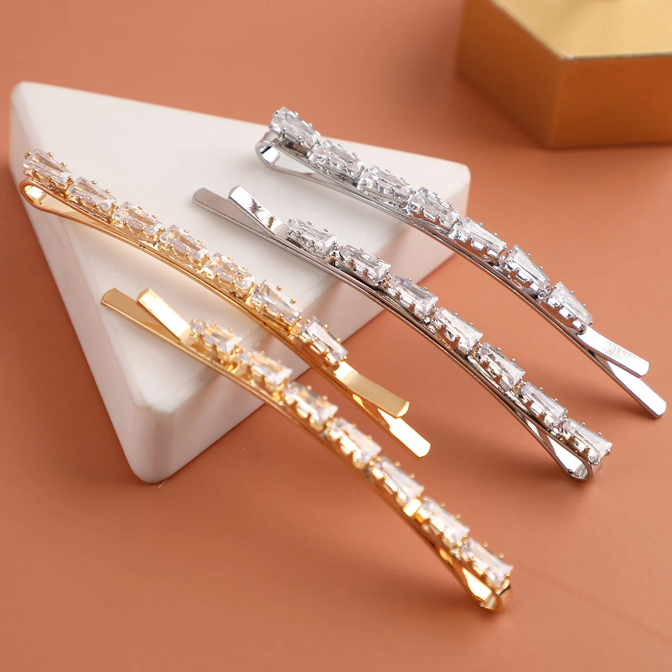 Оптовая торговля диамантовая шпилька по индивидуальному заказу заколки для волос аксессуары женщин