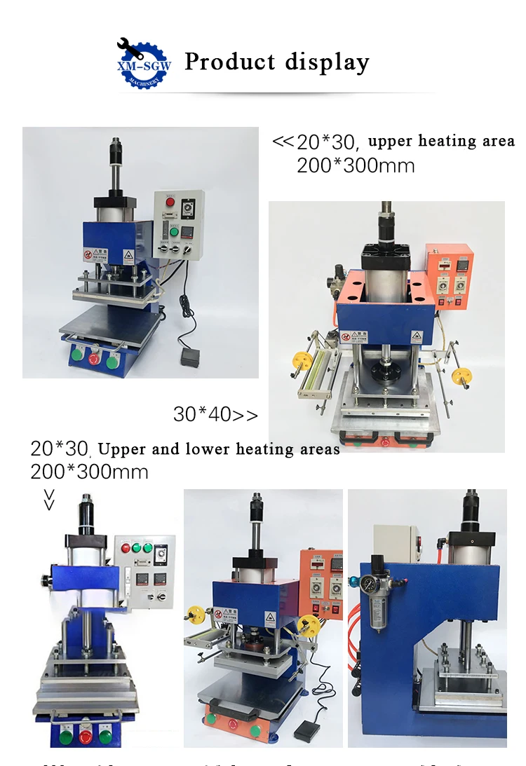 Factory Price Digital Table Top Automatic Pneumatic Hot Stamping Gold ...