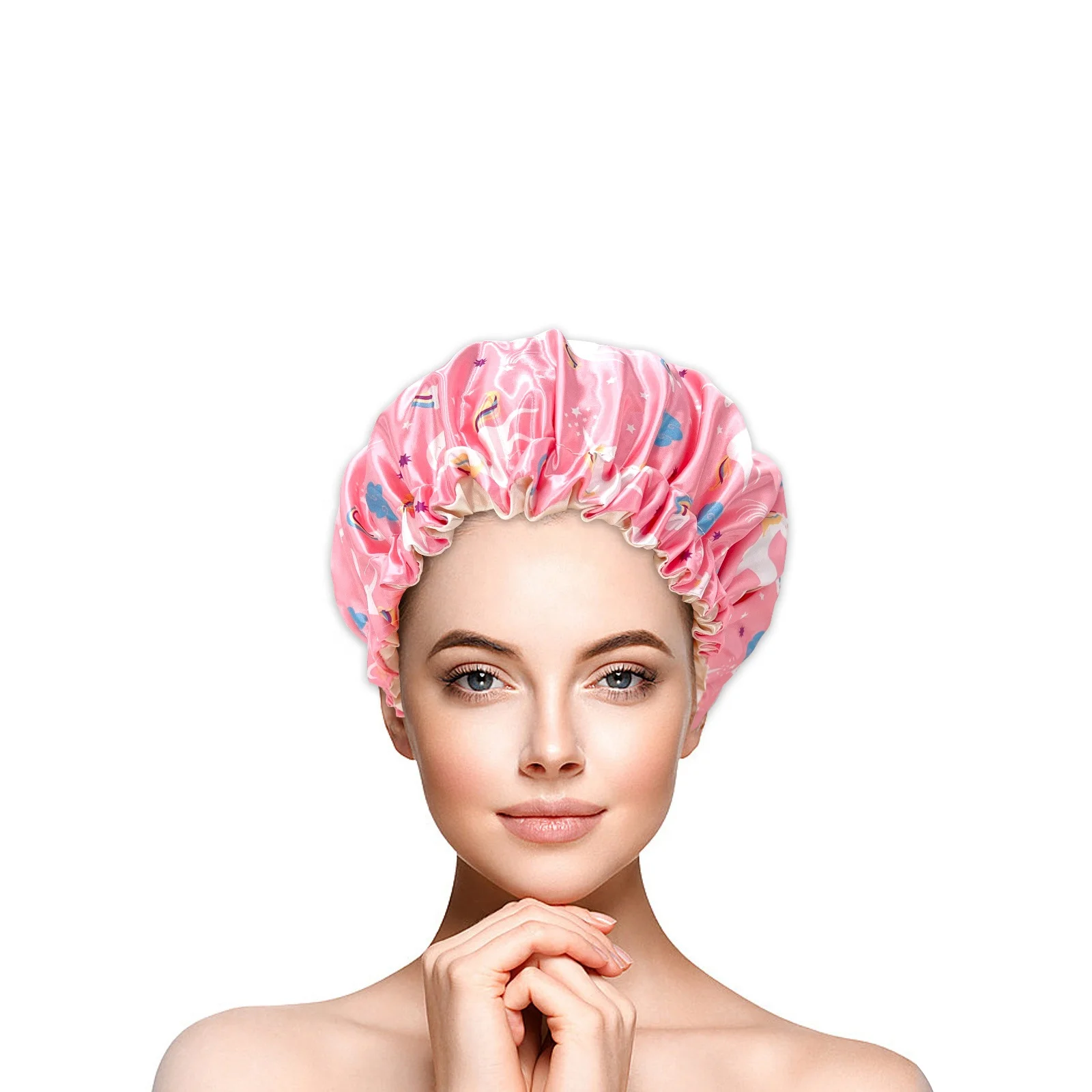 Extra Large Diameter 33 Cm Royal Satin Silk Sleeping Cap Hair Satin Sleeping For