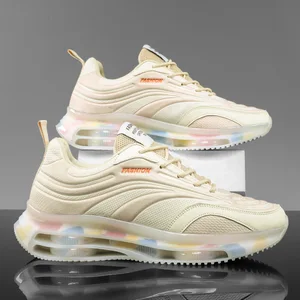 Wholesale Men's Breathable Mesh Sports Shoes Running Sneakers Mens Designer Fitness Walking Style Shoes