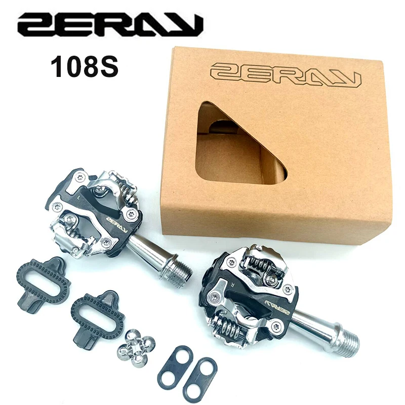 ZERAY ZP-108S ZP-109S Cycling Road Bike MTB Pedals Self-locking Pedals SPD Compatible Pedals Bike Parts 108s
