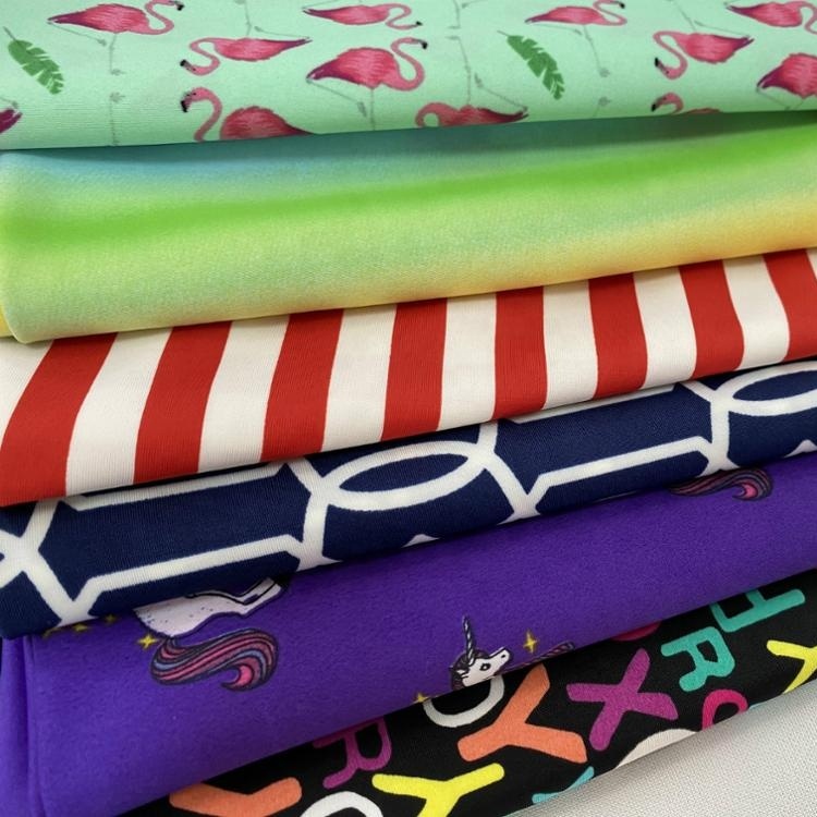 Изготовленный На Заказ 82% нейлон 18% спандекс печать 4 way stretch ткань для пошива купальных костюмов эластичный Vestidos De Festa одежда ткани