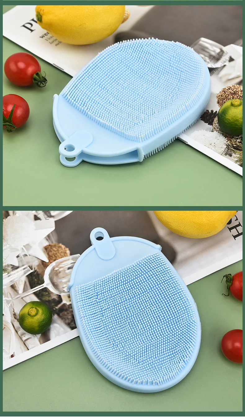 Multifunctional durable and not easily stained with oil kitchen helper Magic dishwashing brush household cleaning cloth factory