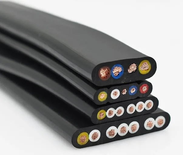 Elevator Traveling Flat Flexible Shielded Twisted Pair Cable for Telescopic Mechanical Equipment