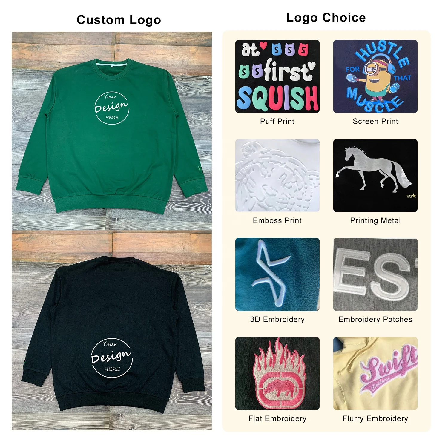 JL1216A High Quality 380 GSM Cotton New Arrival Men’s Pullover Sweatshirts Crewneck Winter Style Sweatshirts Men