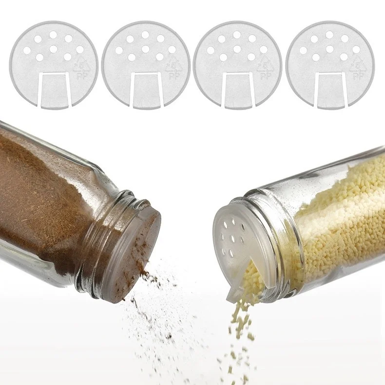 Barattoli per Spezie, 300 ml Barattoli Portaspezie in Vetro