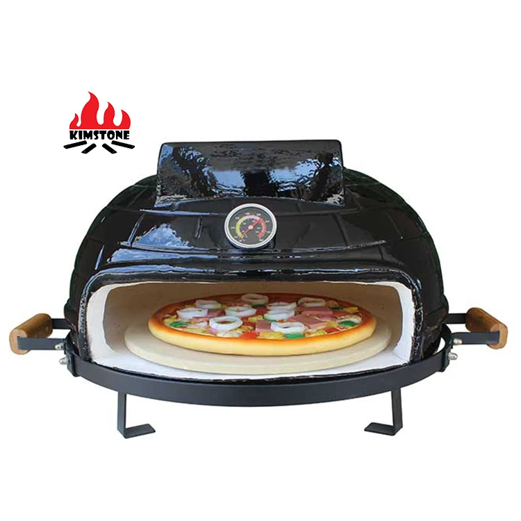 KIMSTONE 21 Inch Mini Outdoor Garden Portable China Wooden Burning Charcoal Pizzaofen Brick Pizza Oven Wood Fired Grill for Sale - Image 4